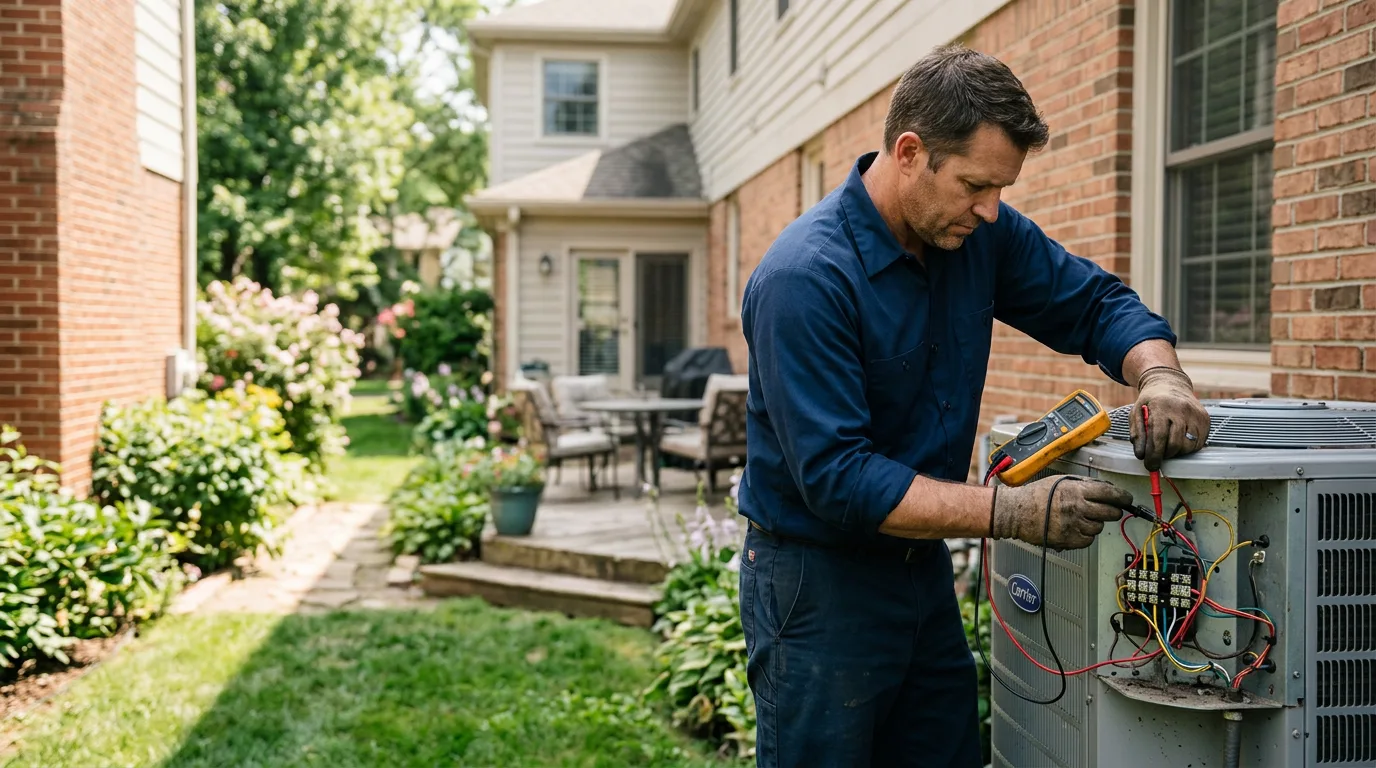 HVAC technician working near Marlin, TX
